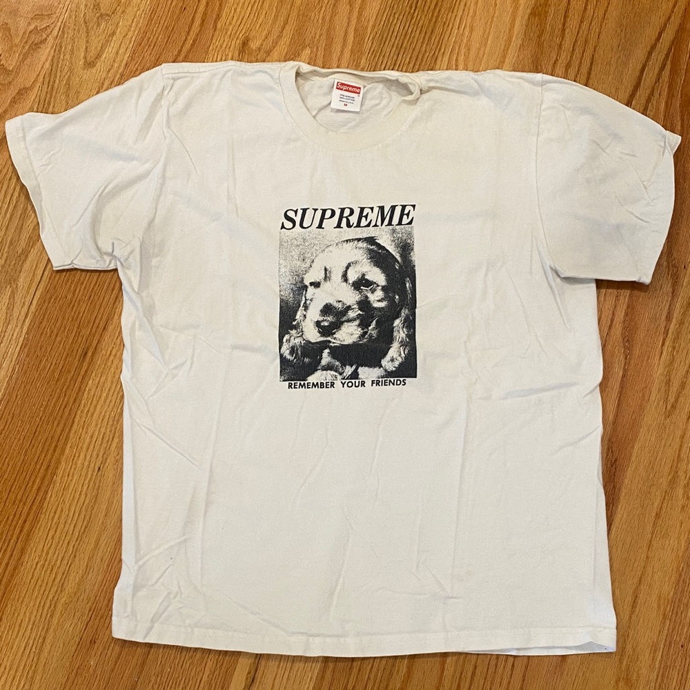 Supreme White Graphic Tee